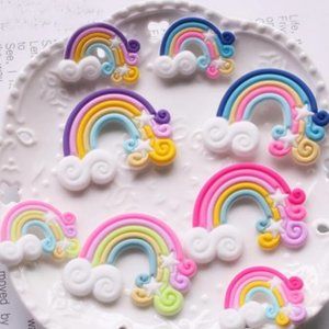 5 cm rainbow cabochon